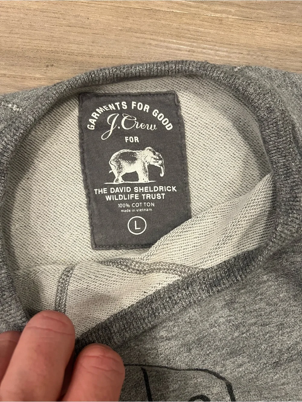 Super Rare David Sheldrick for J Crew Sweater. Amazing print. Soft.